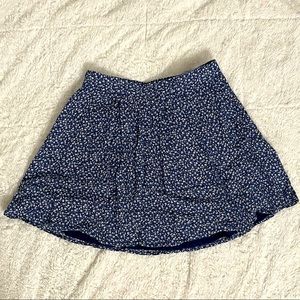 Floral Skirt with Lining